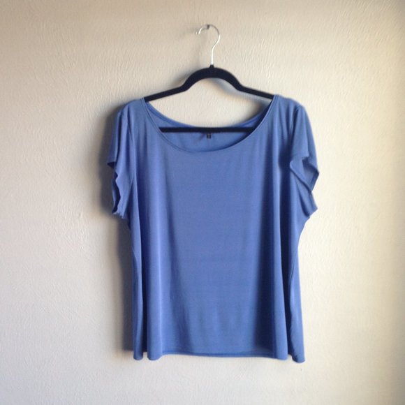 Eileen Fisher Tops - Eileen Fisher Silk Short Sleeve Top Sz XL EUC